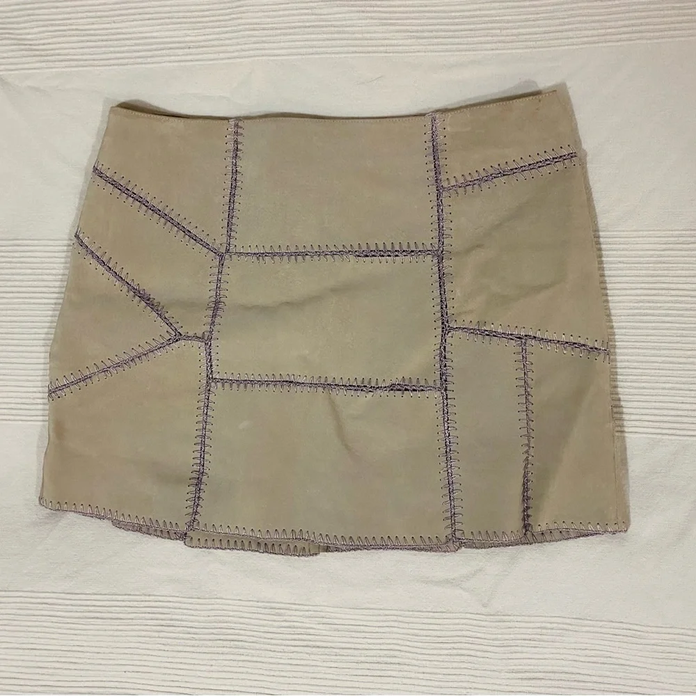 Patchwork mini skirt💜 - Picture 1 of 6